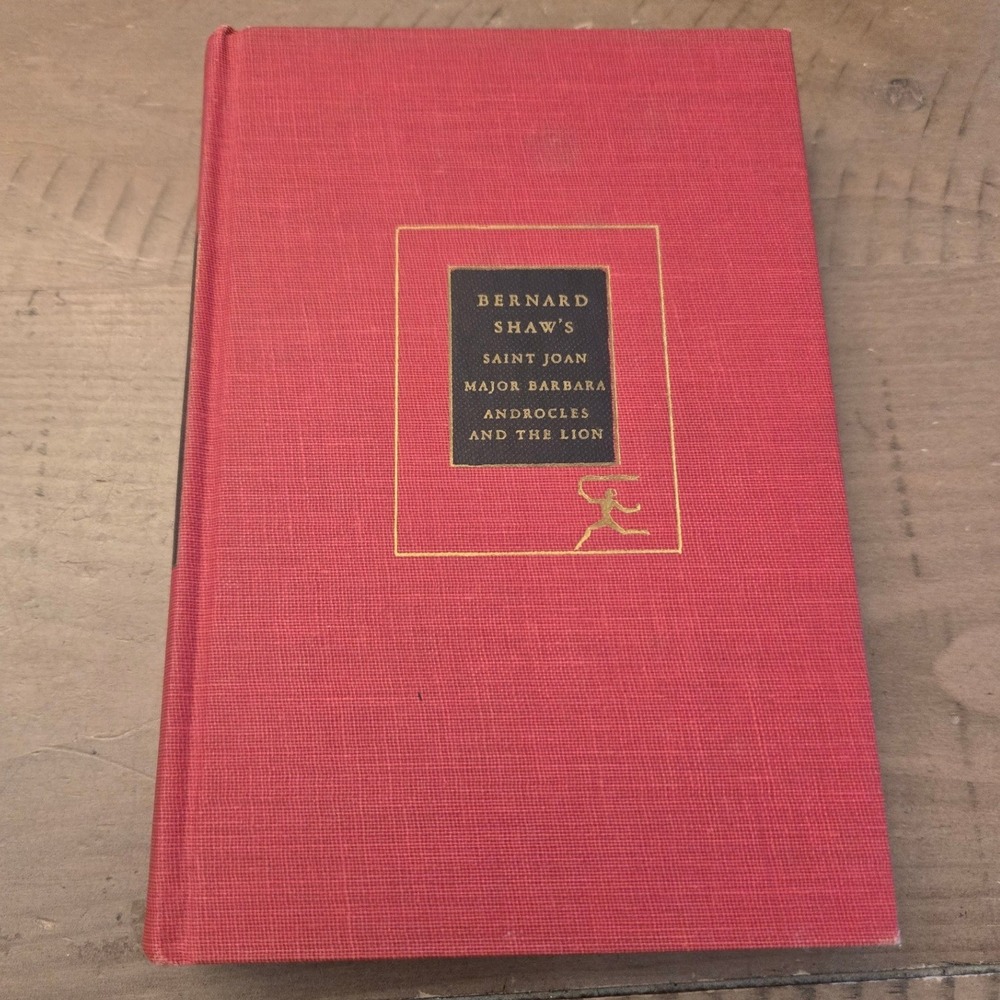 Modern Library Bernard Shaw Plays Saint Joan Major Barbara Hardcover Book